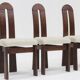 Vintage brutalist dining chairs, set of 6