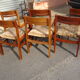 Série de 6 chaises en Pao Rosa vers 1950-60