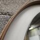 Vintage 1970s PVC and faux leather wall mirror