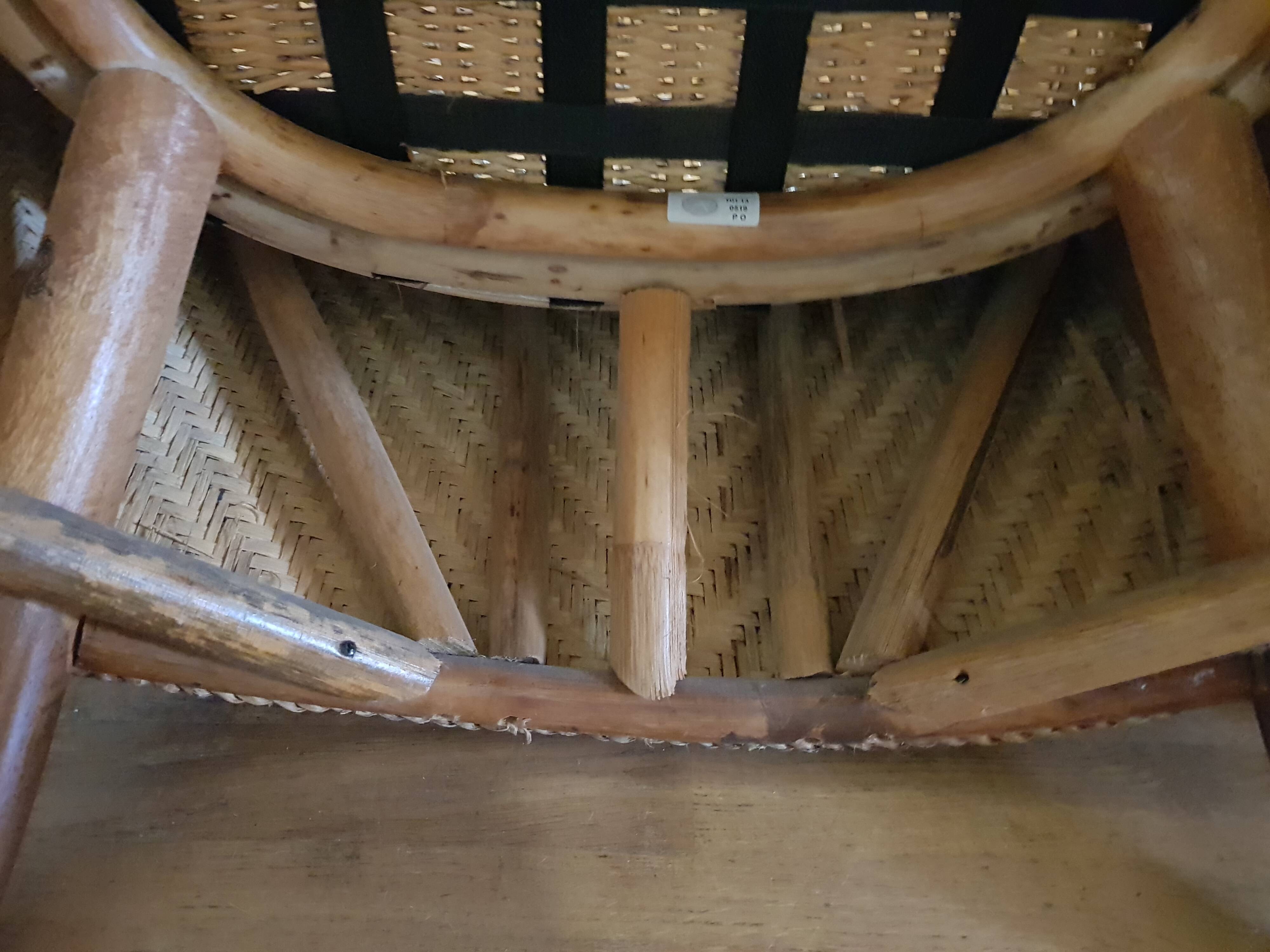 Braids colonial type armchairs