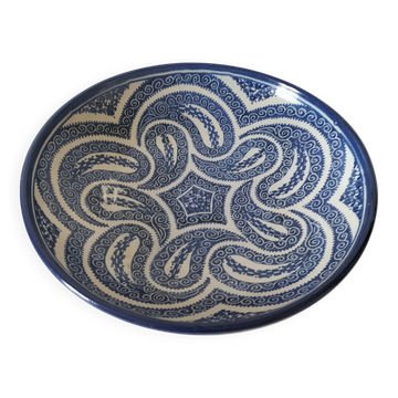 Large signed Moroccan bowl – Fez, in the style of the Serghini workshop