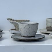 Service de petite vaisselle modulable en céramique indonésienne (6 éléments + coupelles)