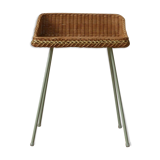 Wicker bedside table