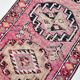 Soft Pink & Orange Rare Style Vintage Runner Rug, 91x359 Cm