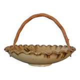 Glazed terracotta fruit bowl or basket