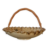 Coupe ou corbeille à fruits terre cuite Vernissée