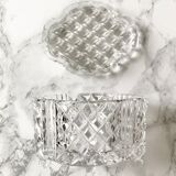 Vintage cut crystal candy box