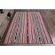 1970s Vintage Turkish Oushak Handmade Wool Cotton Pink Area Rug 157x219