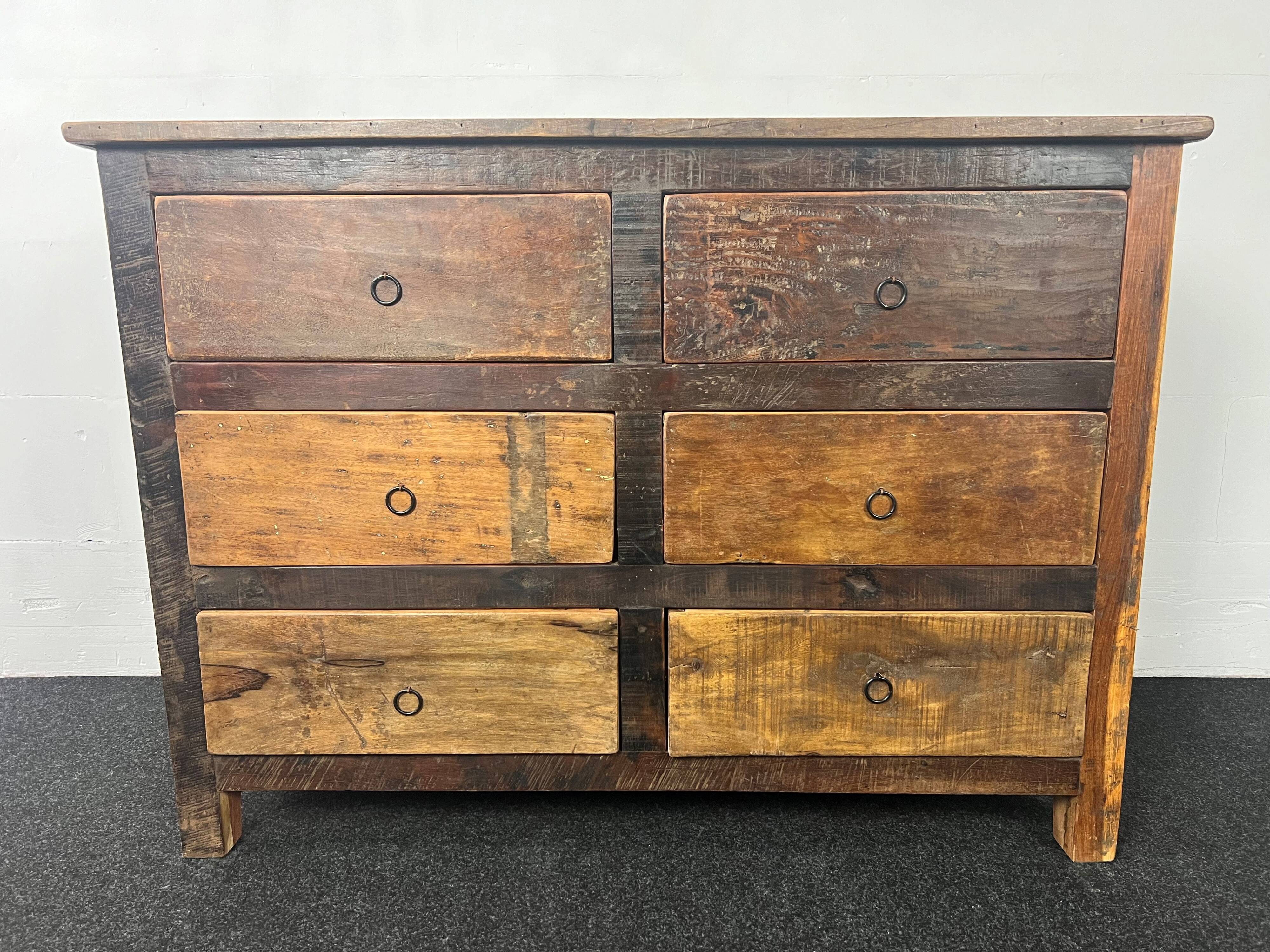 Antique wooden chest of drawers