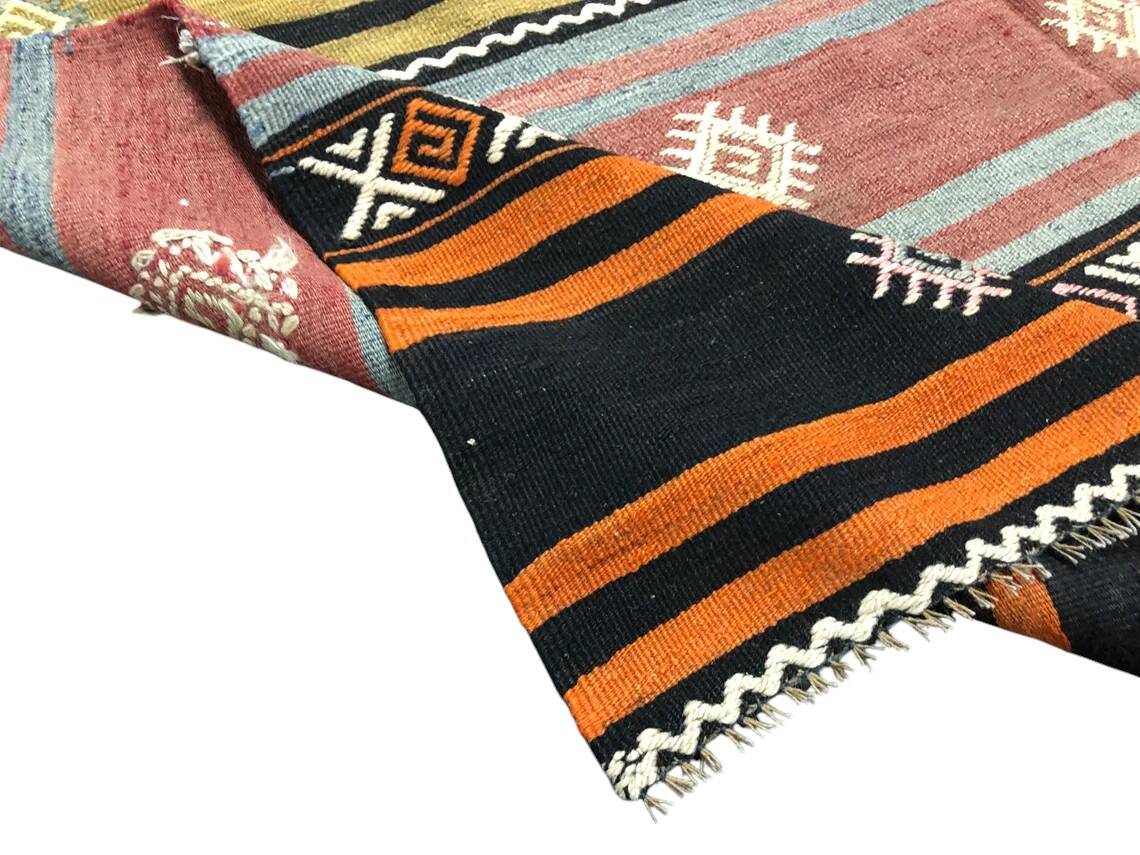 Oushak Vintage Wool Kilim Runner