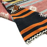 Oushak Kilim Runner en laine vintage