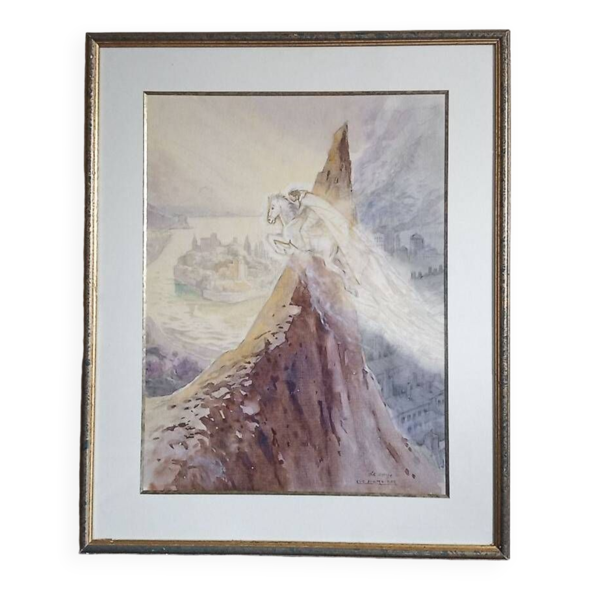 Luc Barbier (1903-1989) watercolor - 62.5 x 48 cm