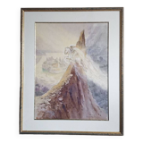 Luc Barbier (1903-1989) watercolor - 62.5 x 48 cm