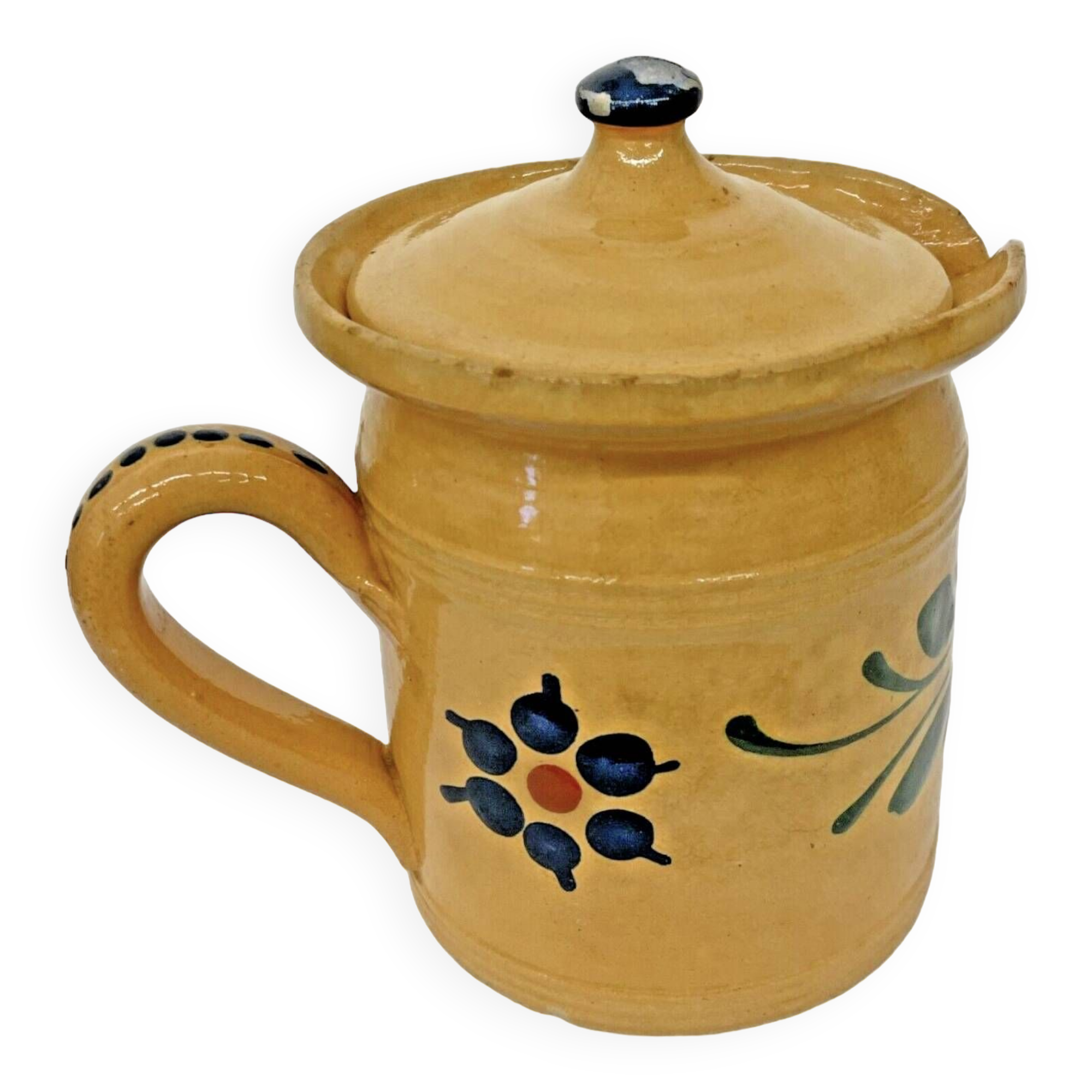 Pot à lait de Savoie en terre cuite vernissée