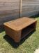 Woven rattan coffee table - 1970s