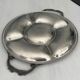 Plateau rond jean couzon en inox – Plat de service vintage design fran