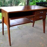 Scandinavian teak desk from the 60s, vintage design