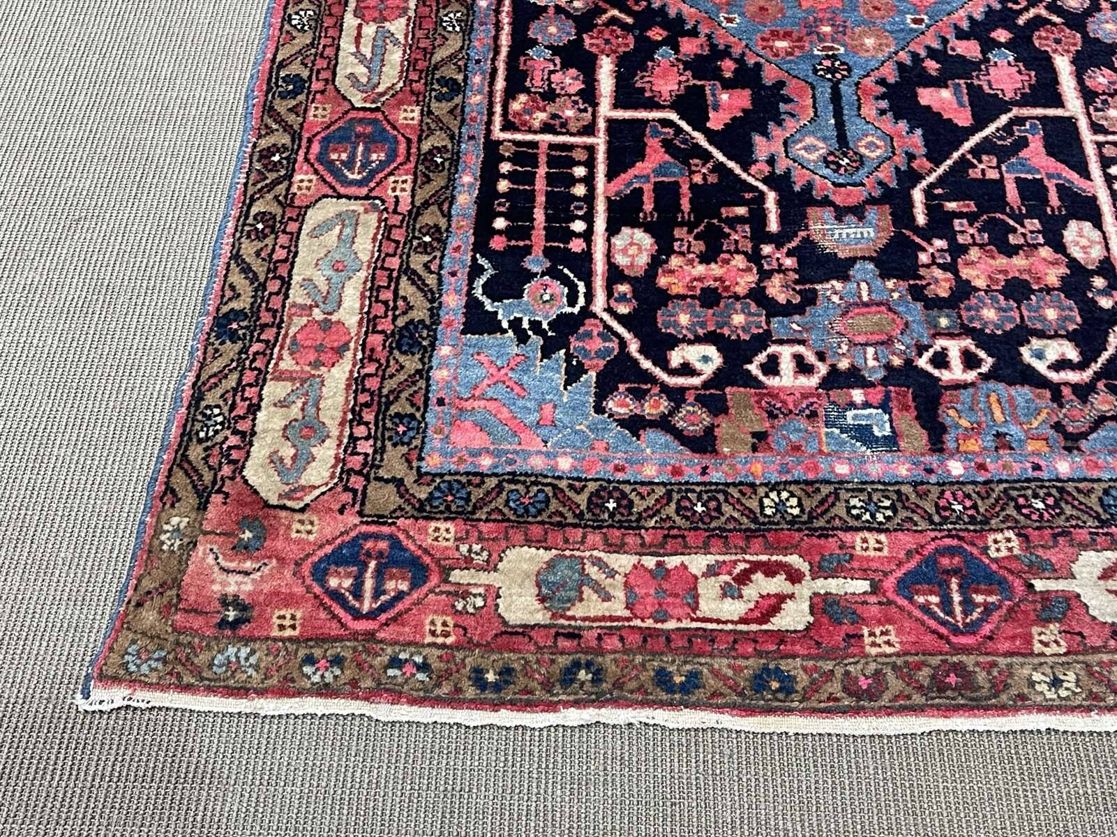 Handmade wool Iranian carpet - 2.27m x 1.37m