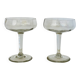 2 champagne coupes, cocktail coupes