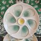 Set of 4 old oyster plates, SALINS pottery, France