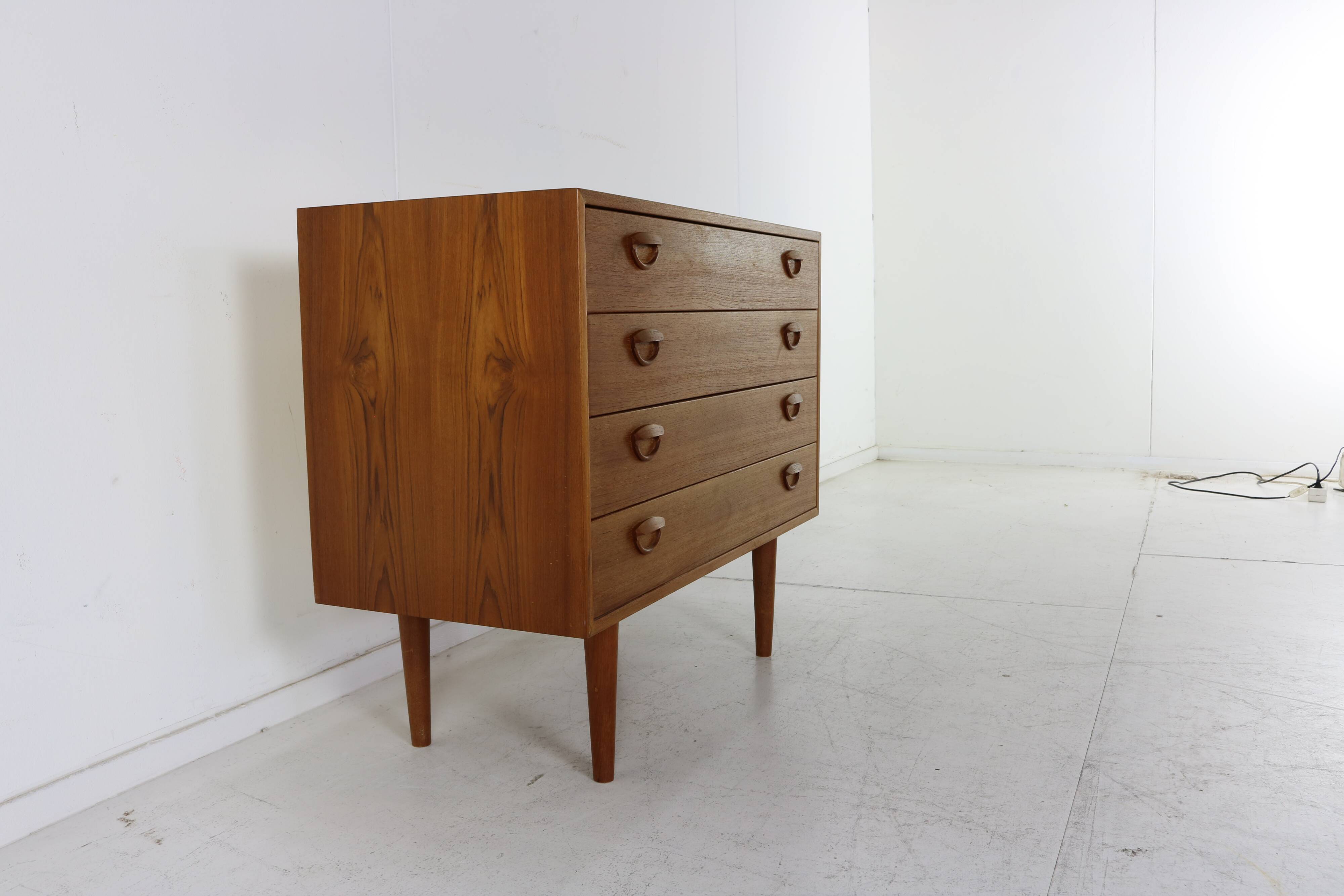 Danish design wooden chest of drawers
