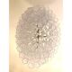 Contemporary Oval Transparent “Tronchi” Murano Glass Chandelier in Venini S