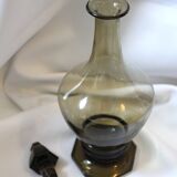 Black smoked glass carafe