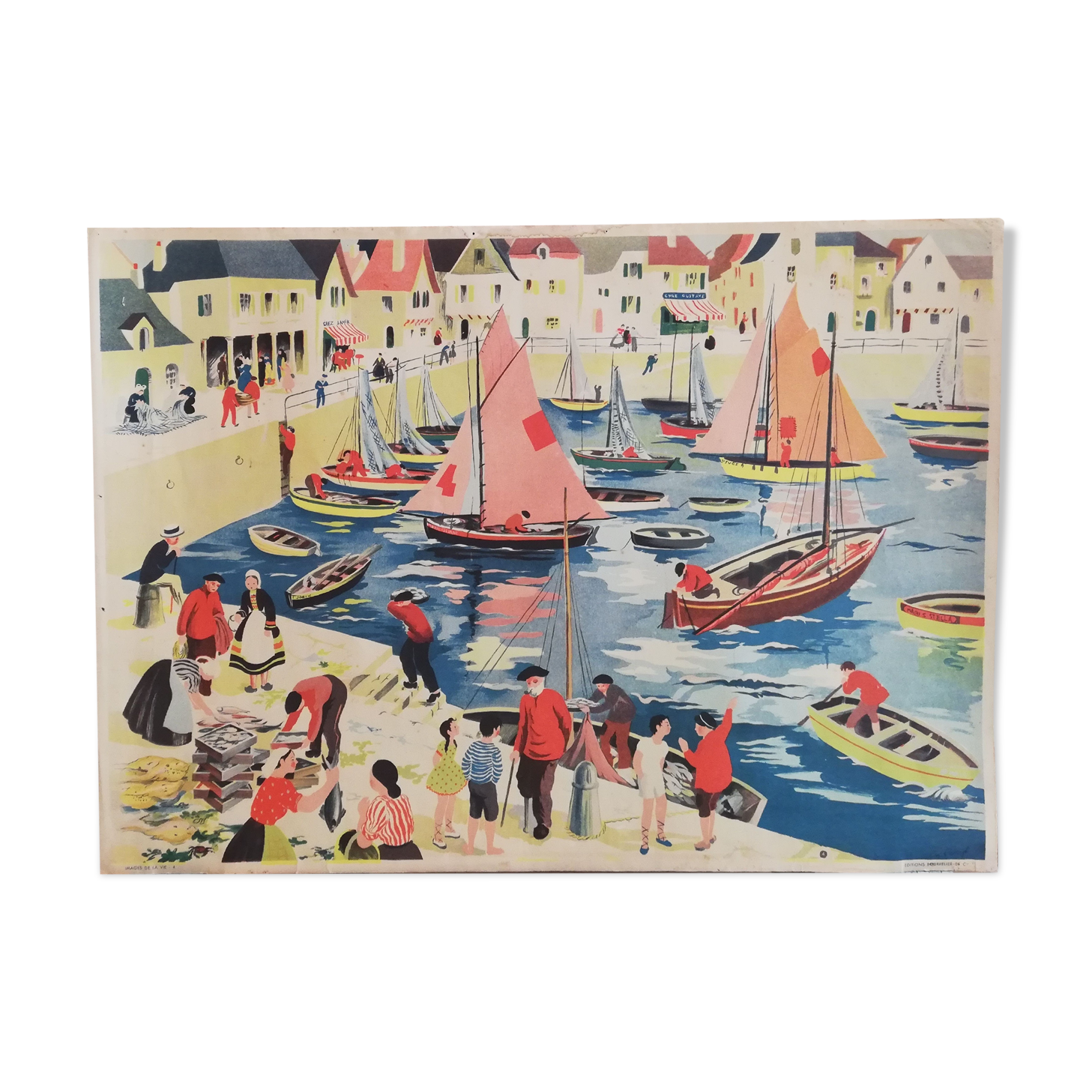 Vintage school poster