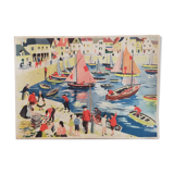 Vintage school poster