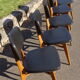 5 chaises vintage