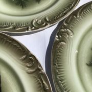 6 Gien dessert anemones opaque porcelain porcelain