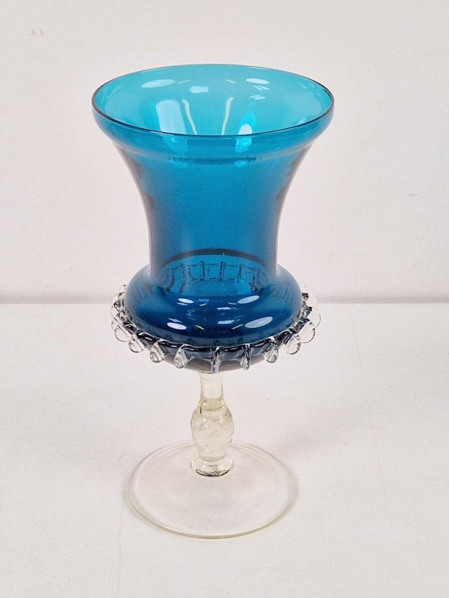 Mid-Century Modern Blue Murano Glass Vase, 1960s