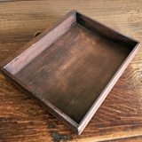 Solid oak French dining table / desk / 1900s