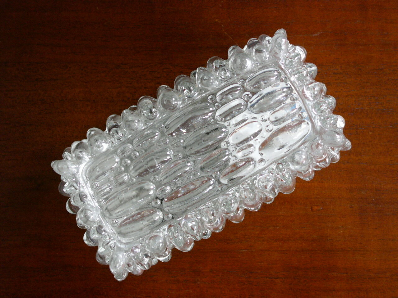 Old glass wall bubble