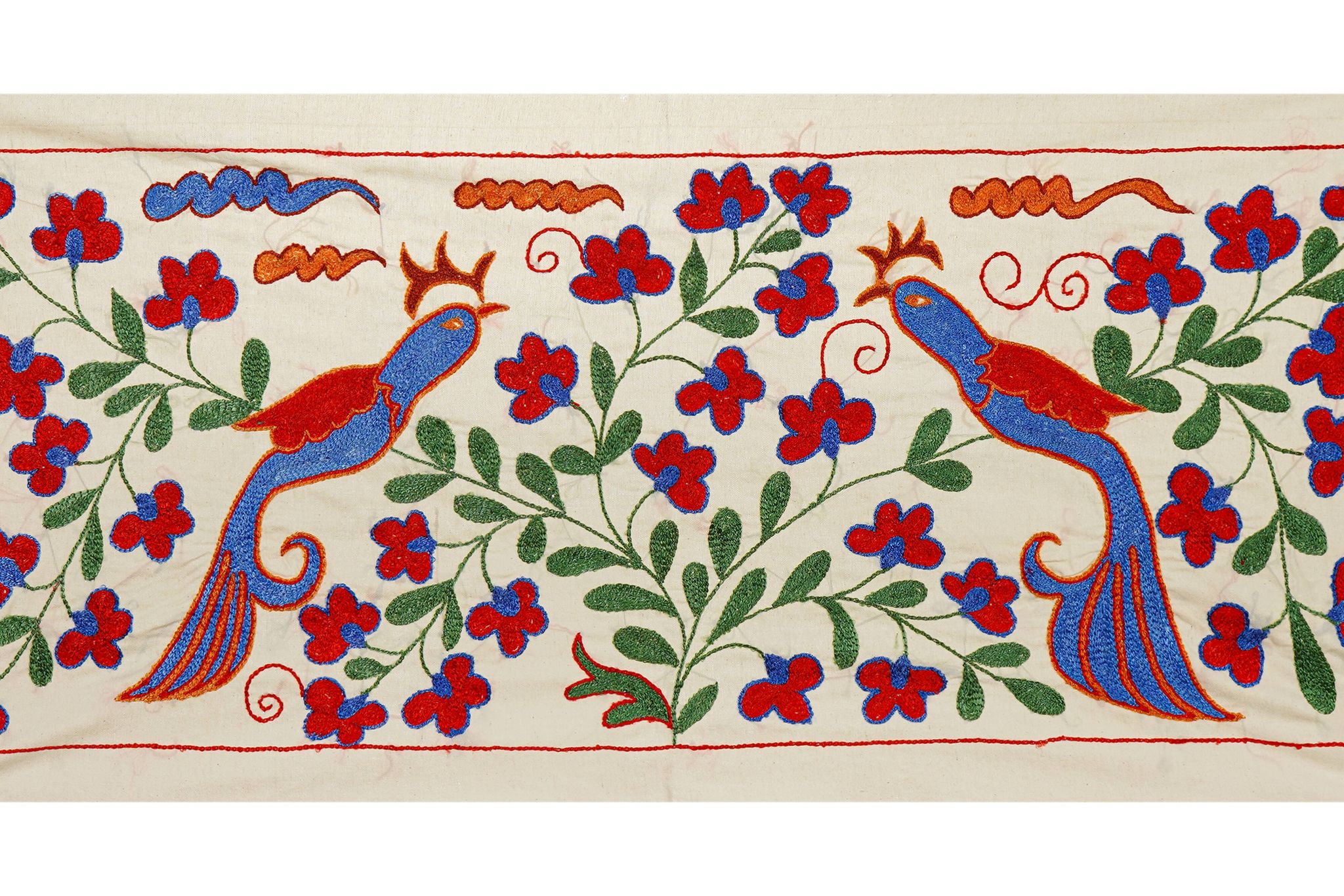 Vintage Turkish hand-knotted rug 45x96cm