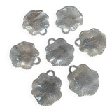 Set of old pressed moulded glass bowls