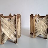 Pair vintage Scandinavian lamps