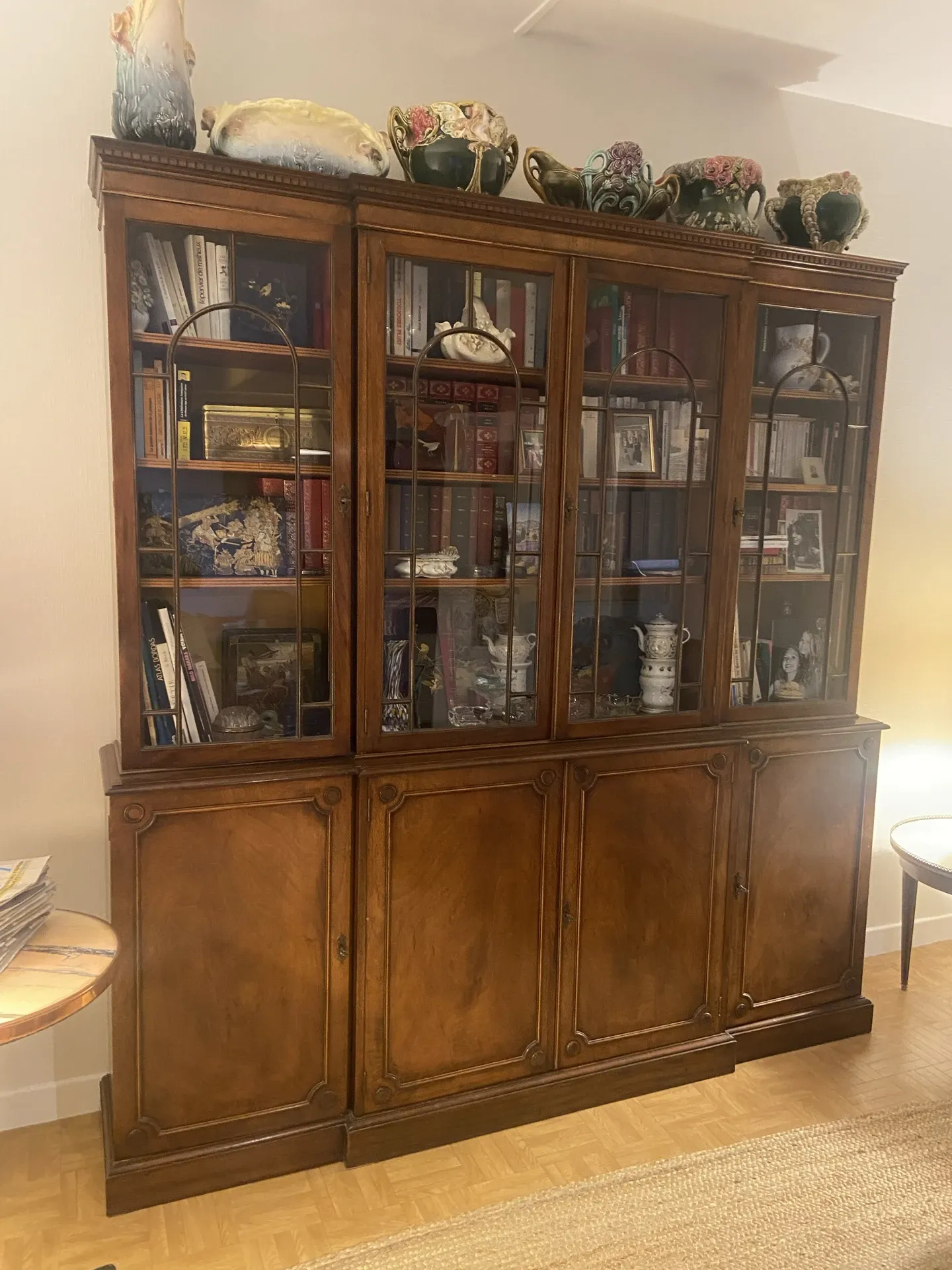 Display cabinet/bookcase, english style, second half of the 20th century