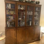 Display cabinet/bookcase, english style, second half of the 20th century