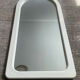 Vintage wooden mirror in white from the 70s-80s.