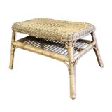 Wicker coffee table