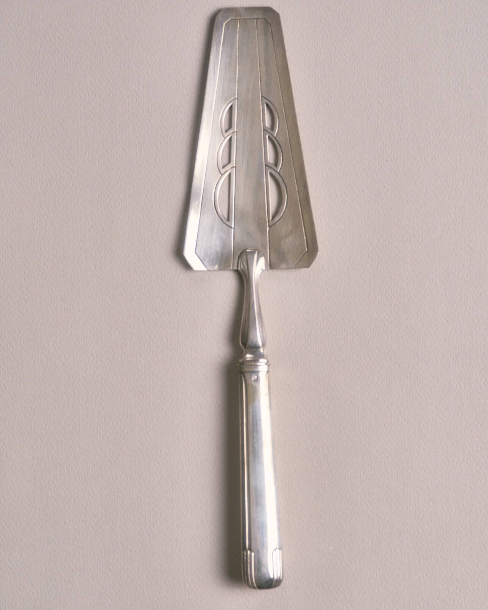 Silver metal dessert service, Henri Carraud