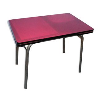 Red formica table