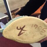 Enameled ceramic anthropomorphic vase France 1995