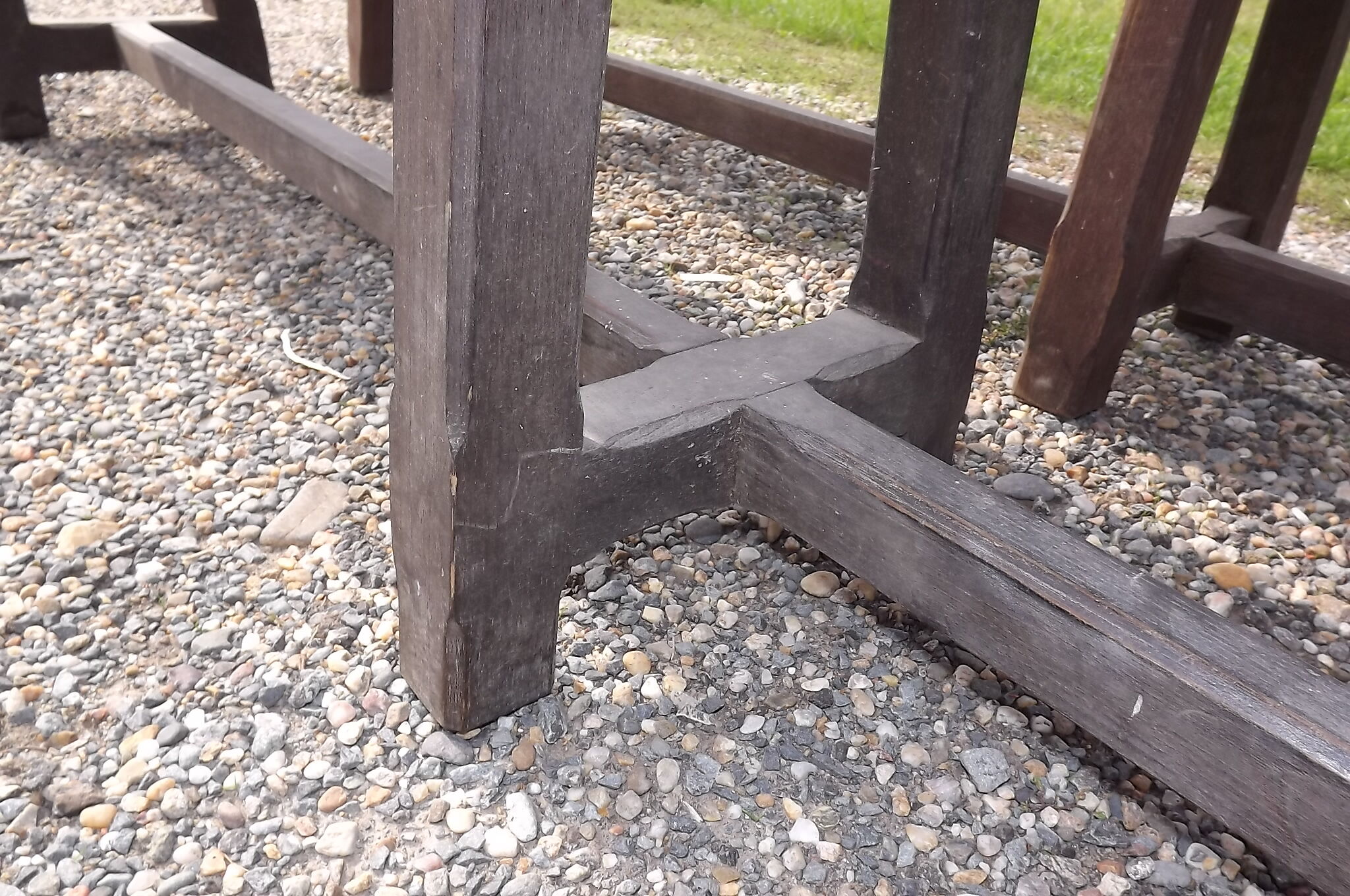 Pair of oak benches