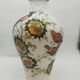 Decorated ceramic vase signed Pecchioli 1950s