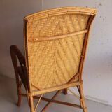 Fauteuil en rotin vintage