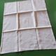 10 old damask monogrammed napkins