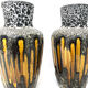 Paire vases West Germany ocre, 1970