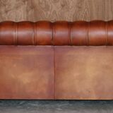 Chesterfield suite three-piece leather set
